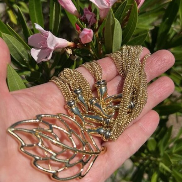 DANA BUCHMAN//CROWN TRIFARI Necklace Brooch SET - Picture 3 of 10